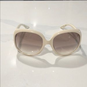 Christian Dior GLOSSY 1 sunglasses in creme.